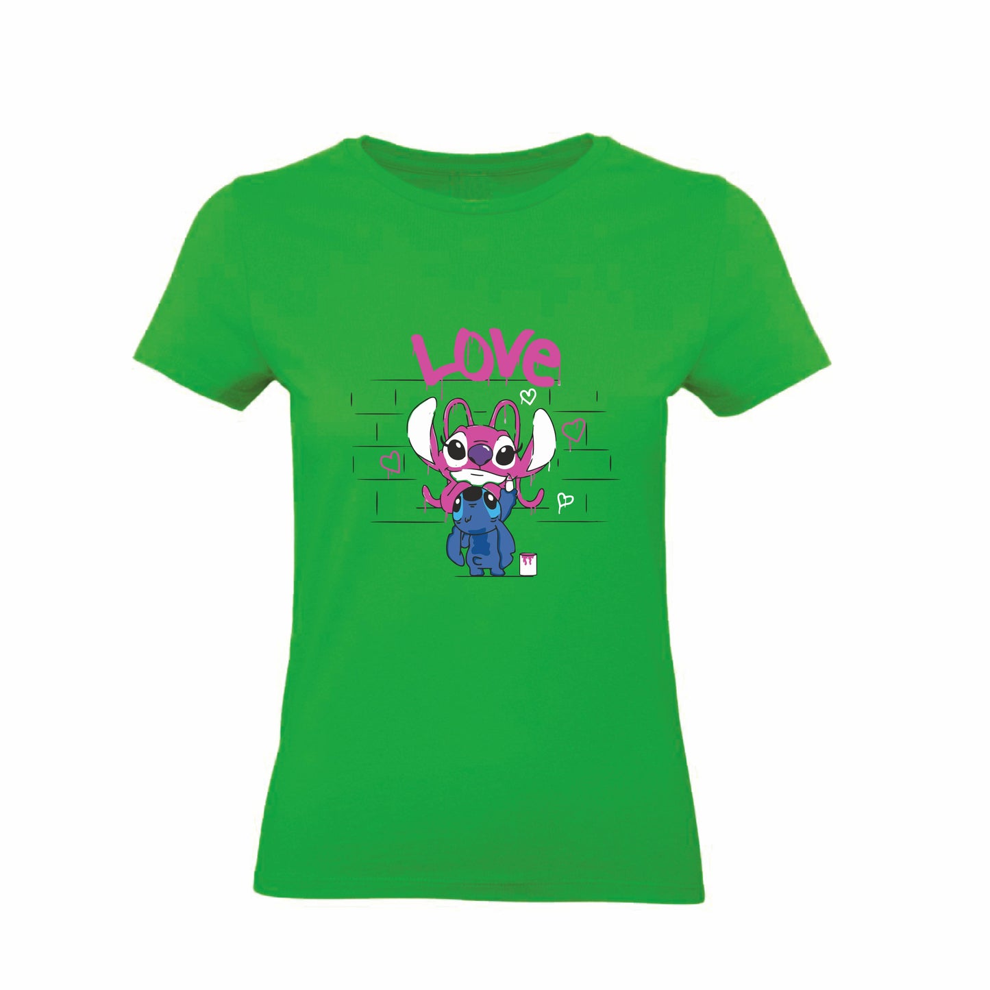 T-Shirt Uomo Donna & Bambino - MURALES LOVE  - Maglietta Maglia Tshirt Super vestibilità Top qualità