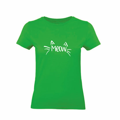 T-Shirt Donna & Bambino - MEOW - Maglietta Maglia Tshirt Super vestibilità Top qualità